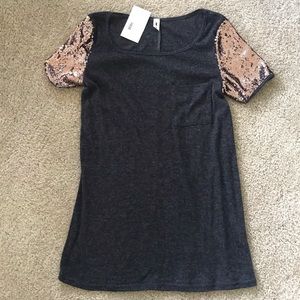 Rose Gold Sequin Tunic size S